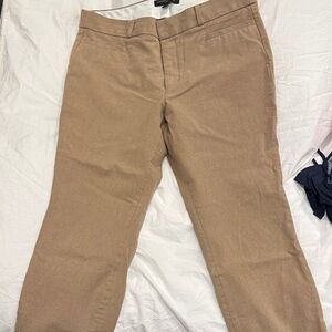 Banana Republic Sloan Cropped Dress Pants in Tan